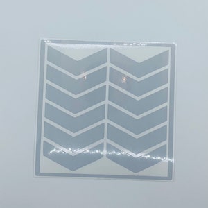 Reflective 6*3cm Chevron Decal Sticker. Safety Sticker.