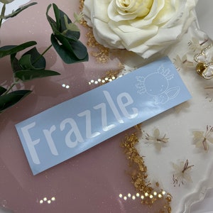 Custom Vivarium Name Sticker Label Axolotl