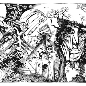 Fragmentación. Arte oscuro y surrealista.
