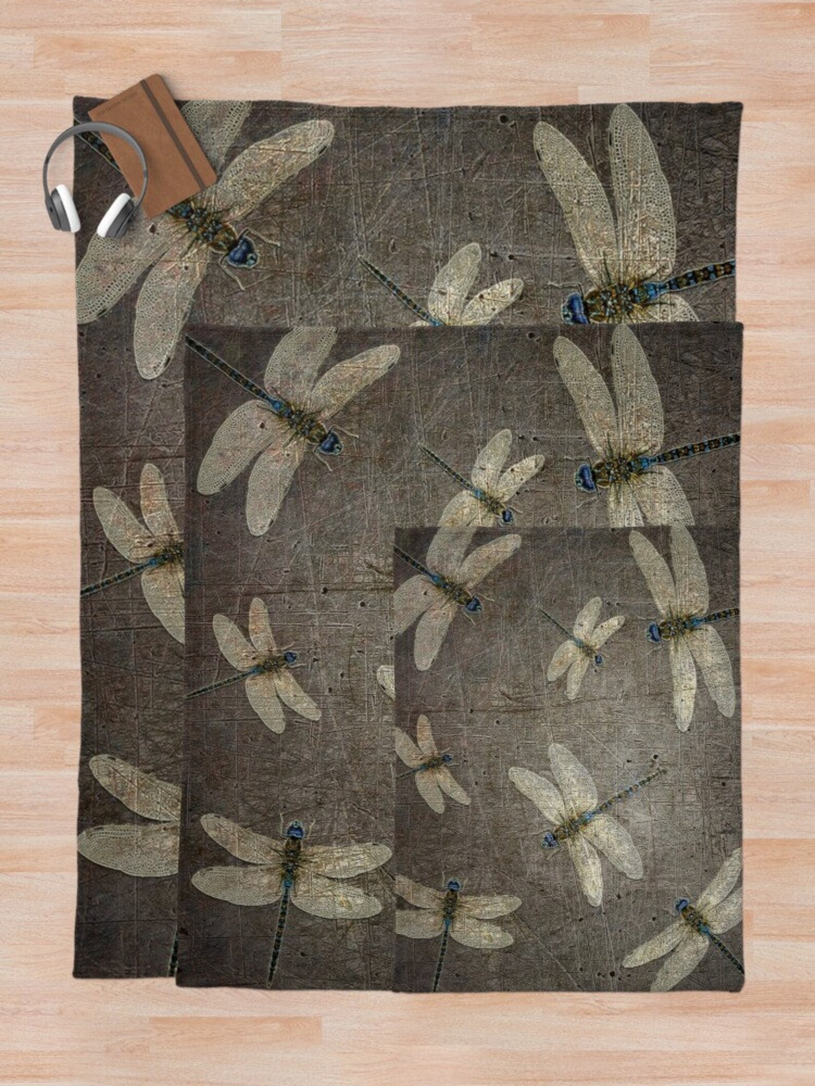 Dragonfly Blankets. Dragonfly Decor Flight of Dragonflies on Etsy