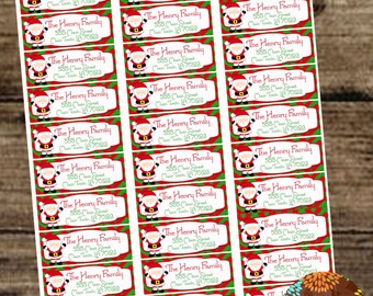 Avery 5160 Label Template Free / Christmas Tree Address Labels Holiday Address Label Pack / Give ...