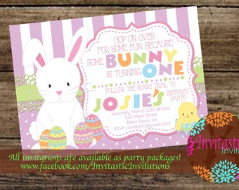 pastel easter invite etsy