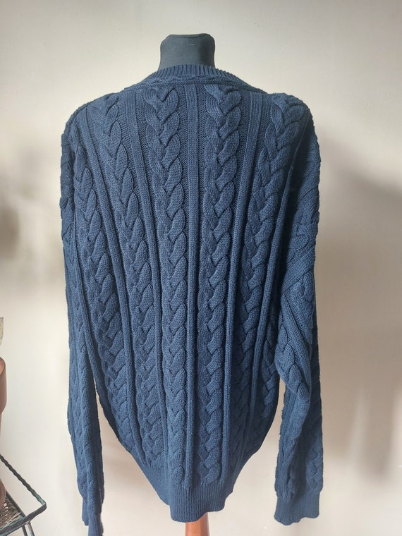 Vintage Carlo Colucci Cable Knit Sweater, 80s Kni… - image 10