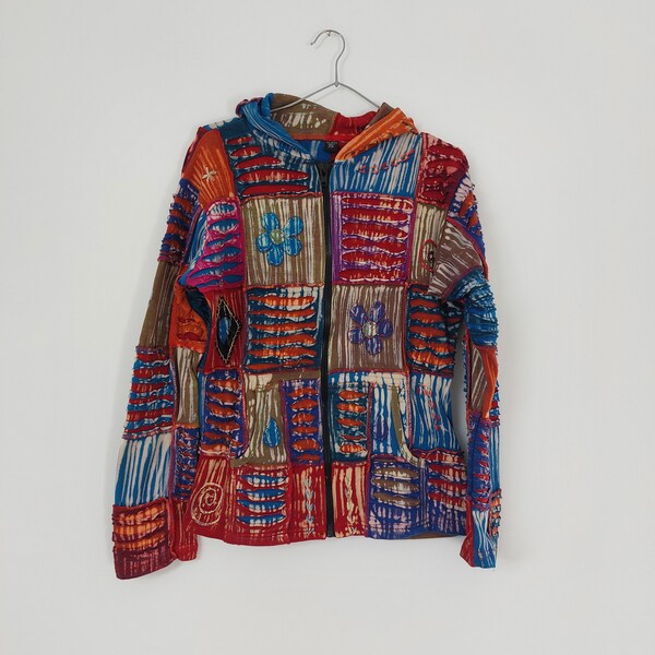 Minimalist Flag Patchwork Hoodie main image 1