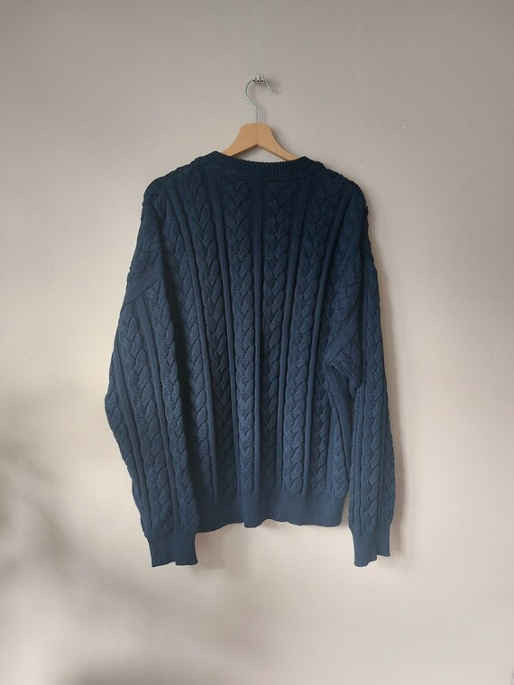 Vintage Carlo Colucci Cable Knit Sweater, 80s Kni… - image 5
