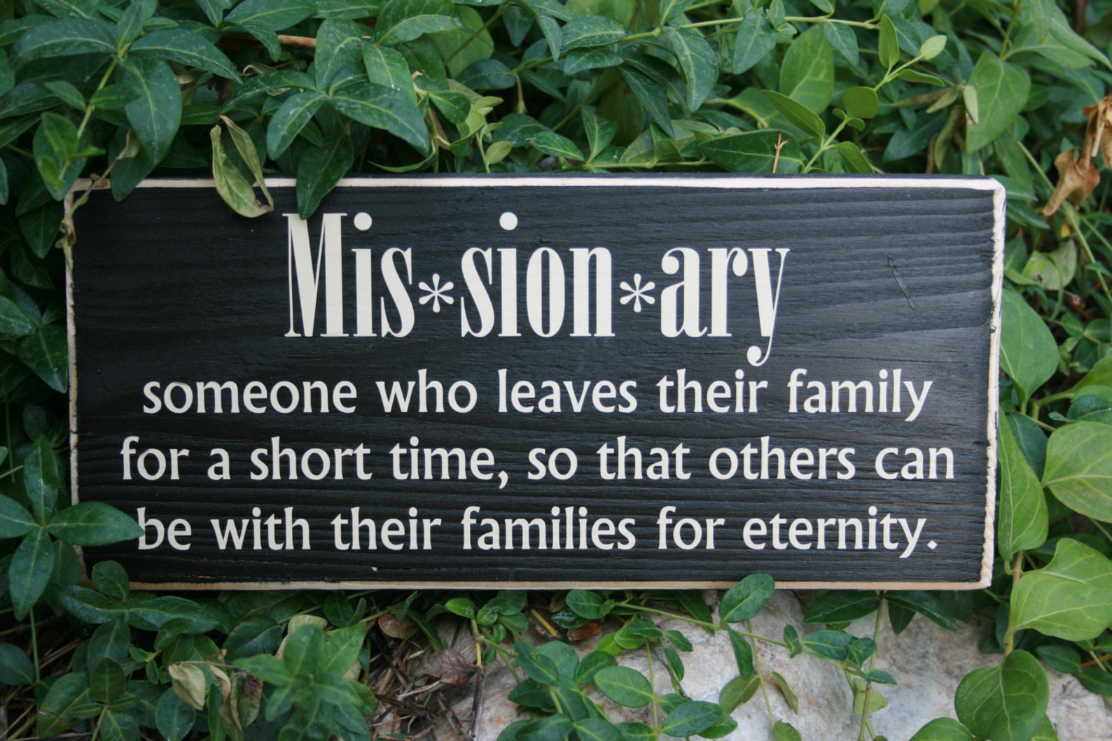MISSIONARY noun definition wood plaque Etsy