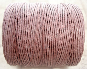 7 ply Irish Waxed Linen Cord - Victorian Rose - 1 Yard