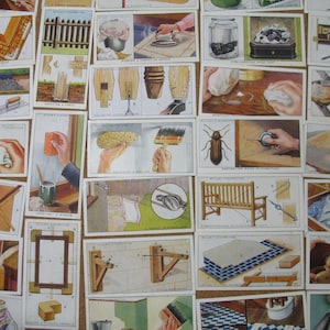 HOUSEHOLD HINTS 10 verschiedene Karten 1927 Handyman Reinigungstipps Zigarettenkarten Vintage Werbung W.D & H.O Wills Tabakkarte GG105