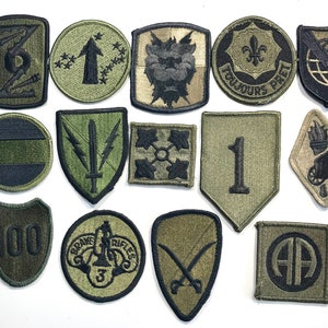 Vintage ARMY PATCHES Military Shoulder Insignia Uniform U.S. Pick a Patch C