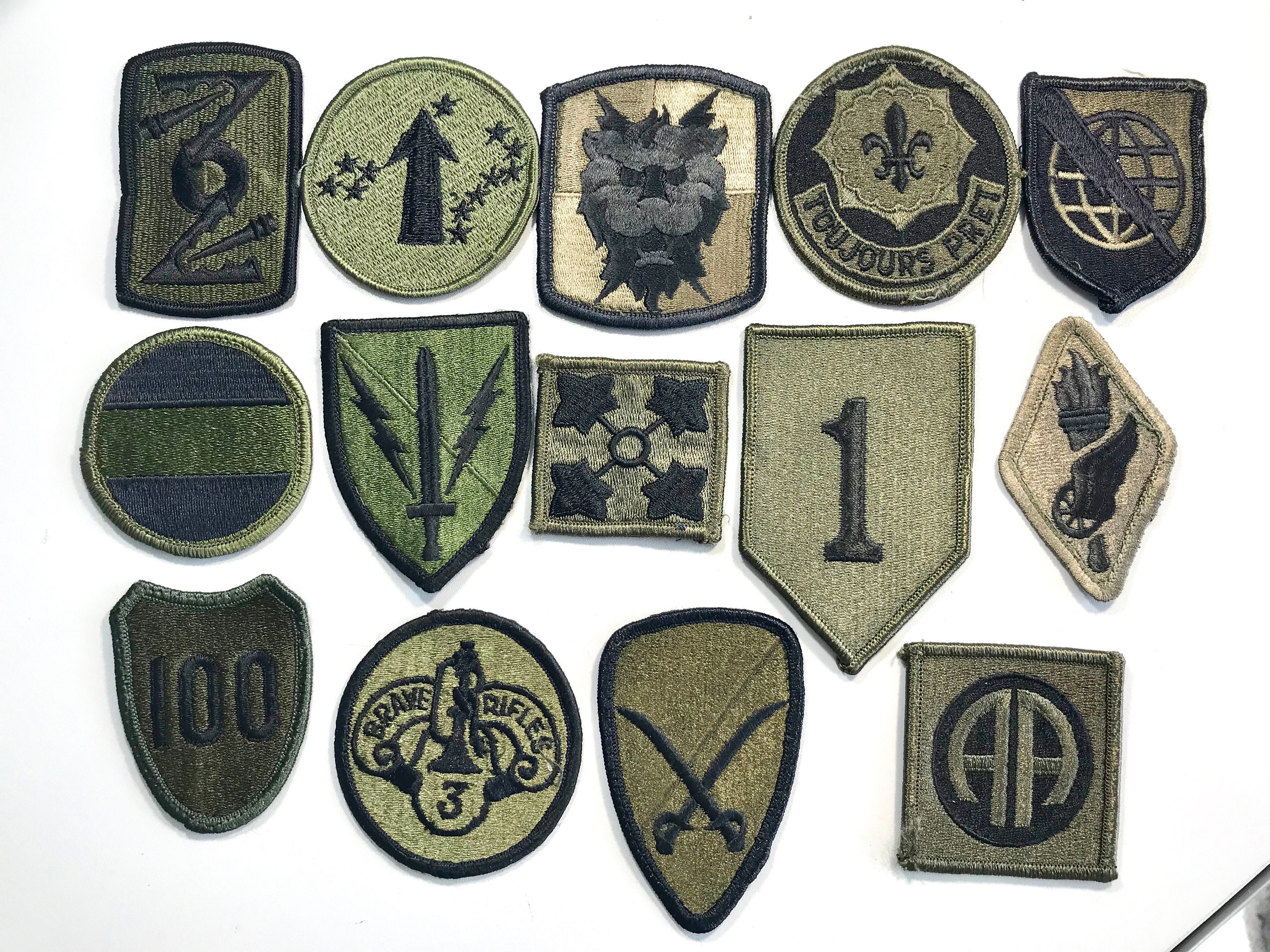 Vintage US Army Patches Military Lot of 14