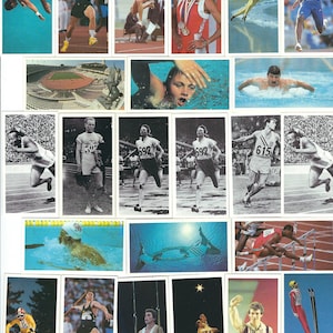 OLYMPIC CHALLENGE 1992 12 asst Sammelkarten Sport Olympische Spiele Athlet - 1992 Brooke Bond Tea Vintage Werbung Trade Card BBT22