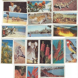 AUSTRALIEN Foto-Sammelkarten, 22 Karten - 1960 Lyons Tea Vintage Werbekarte London England CC1