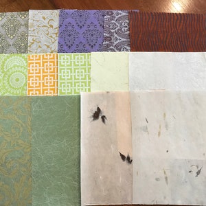 14 carte speciali stampate a mano, blocchi di glitter, paillettes, fili, 8,5 x 11, diario di carta, libro di smash, tecniche miste, fatto a mano SP30