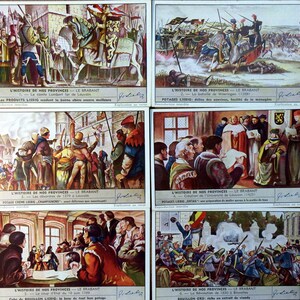 Geschichte der belgischen Provinzen - Brabant 1951 Liebig Trade Cards Vintage französische Belgien Werbekarte LG11