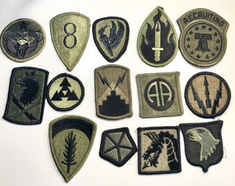 Vintage ARMY PATCHES Military Shoulder Insignia Uniform U.S. Pick a Patch D