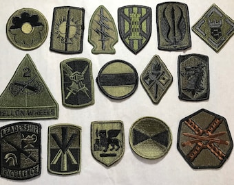 Vintage ARMY PATCHES Military Shoulder Insignia Uniform U.S. Pick A Patch B