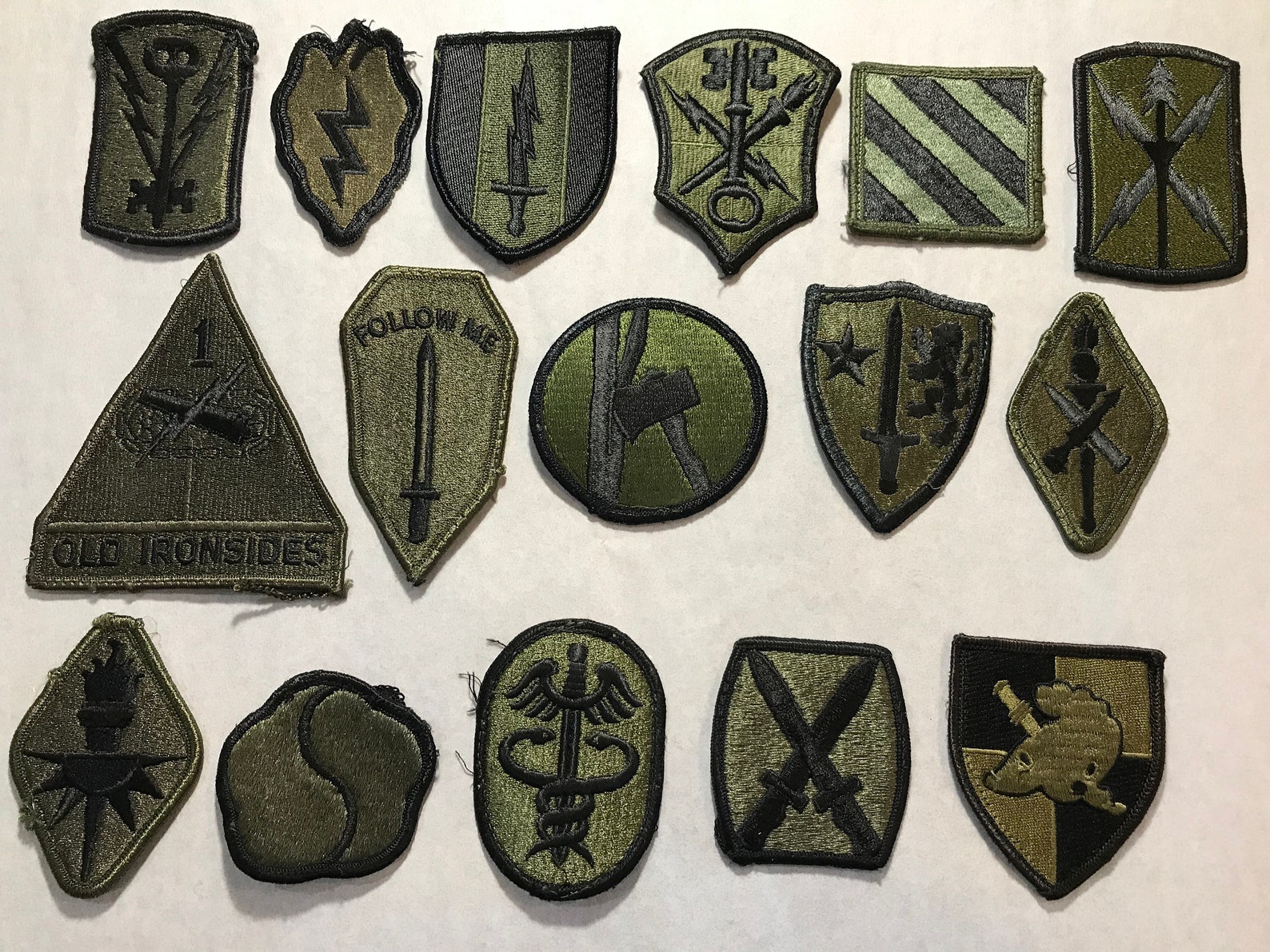Vintage ARMY PATCHES Military Shoulder Insignia Uniform U.S. Pick A