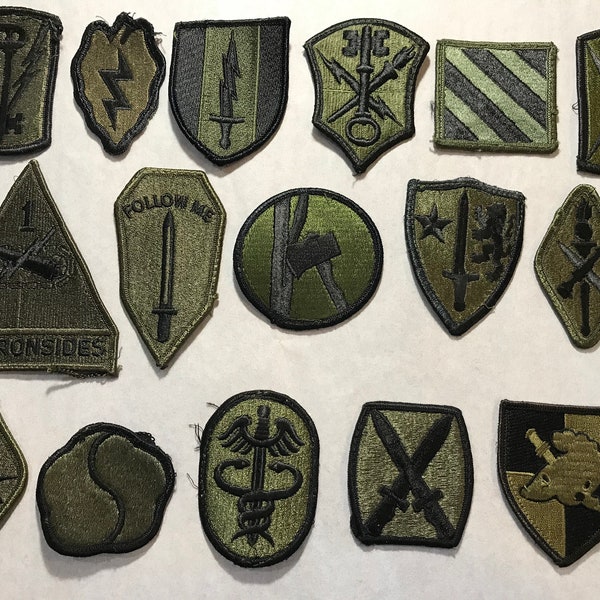 Vintage ARMY PATCHES Military Shoulder Insignia Uniform U.S. Pick A Patch A