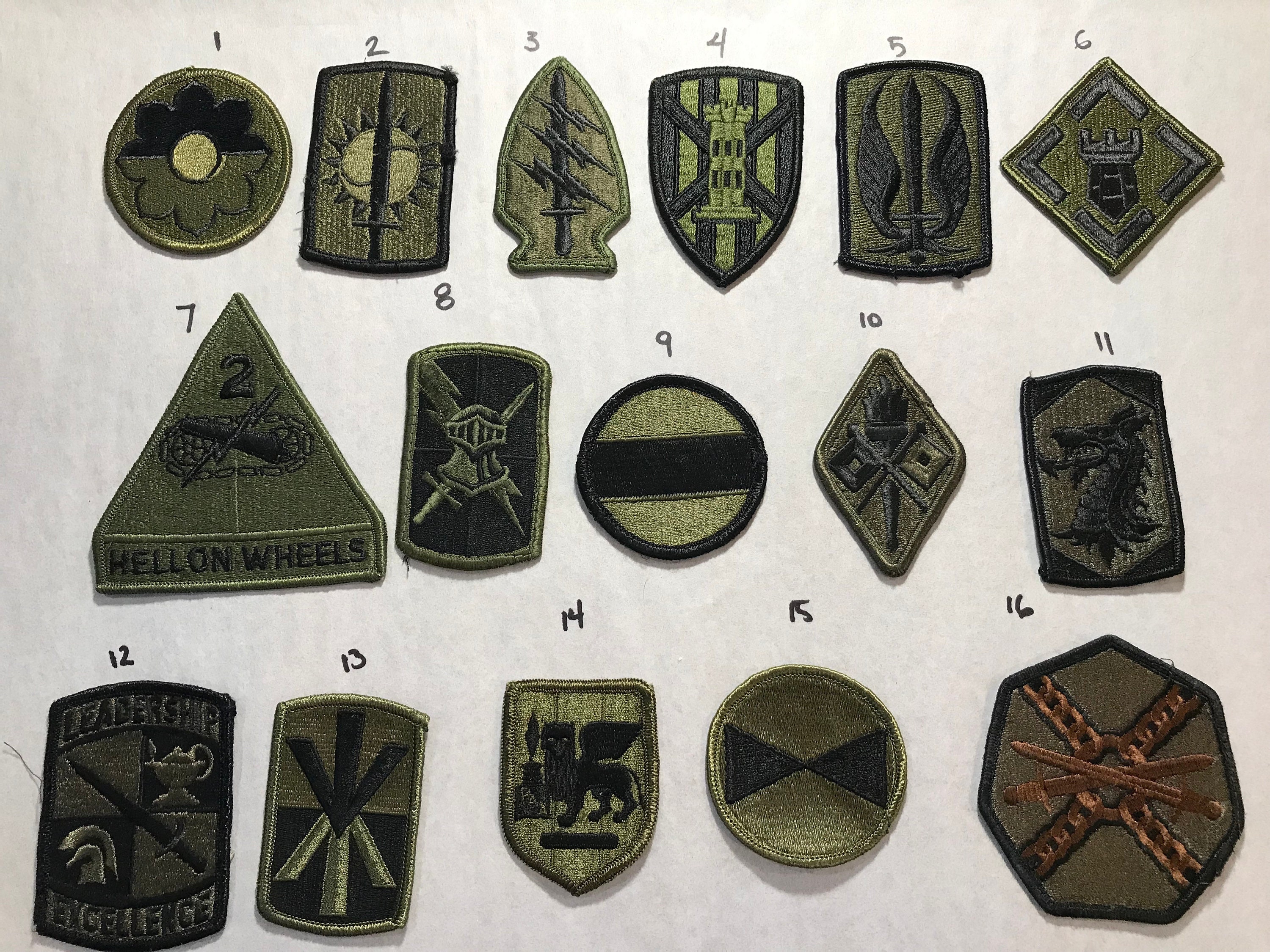 Vintage ARMY PATCHES Military Shoulder Insignia Uniform U.S. Pick A