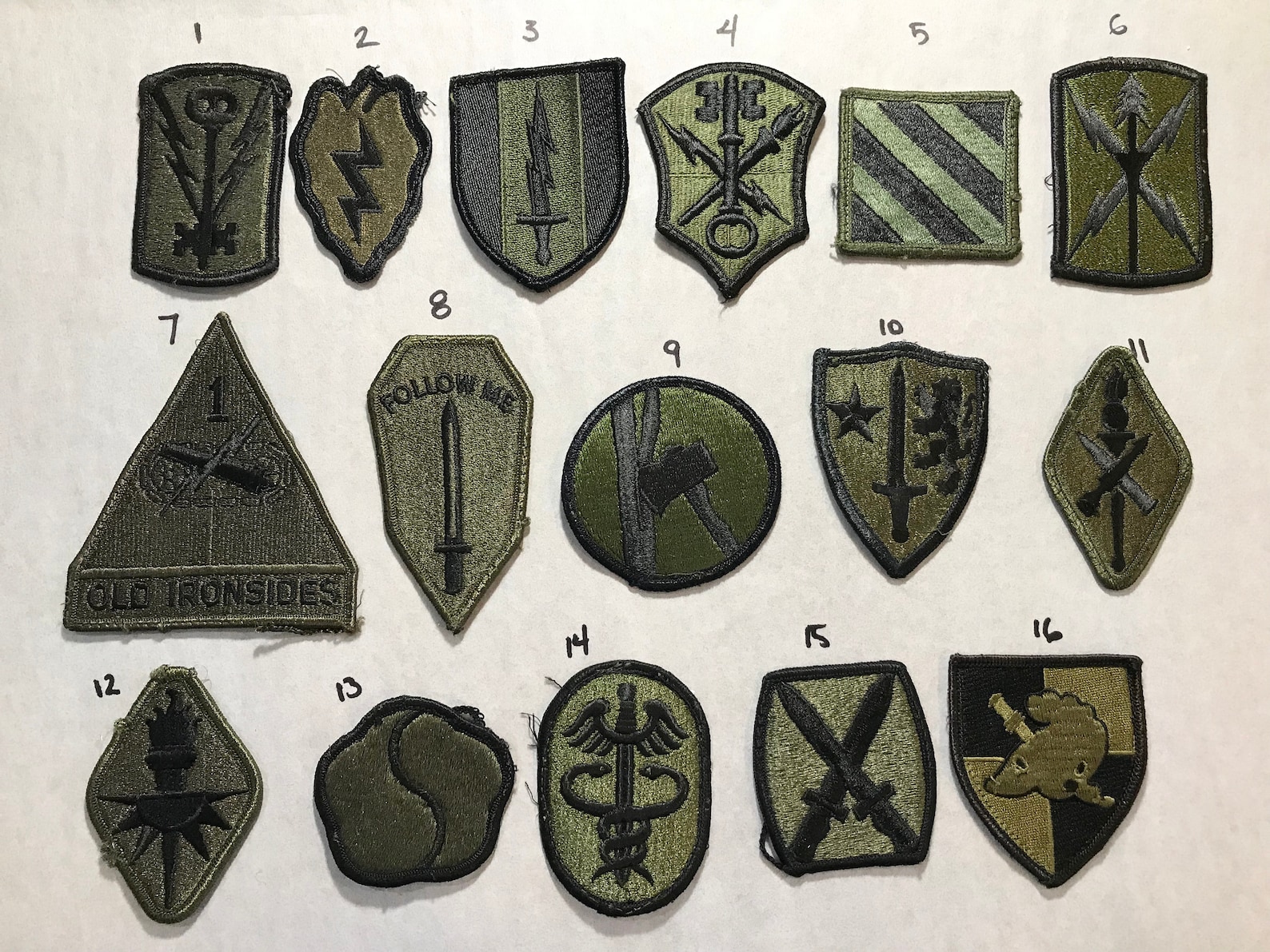 Vintage ARMY PATCHES Military Shoulder Insignia Uniform U.S. Pick A