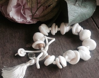 White Sands Tassel Wristlet/Anklet