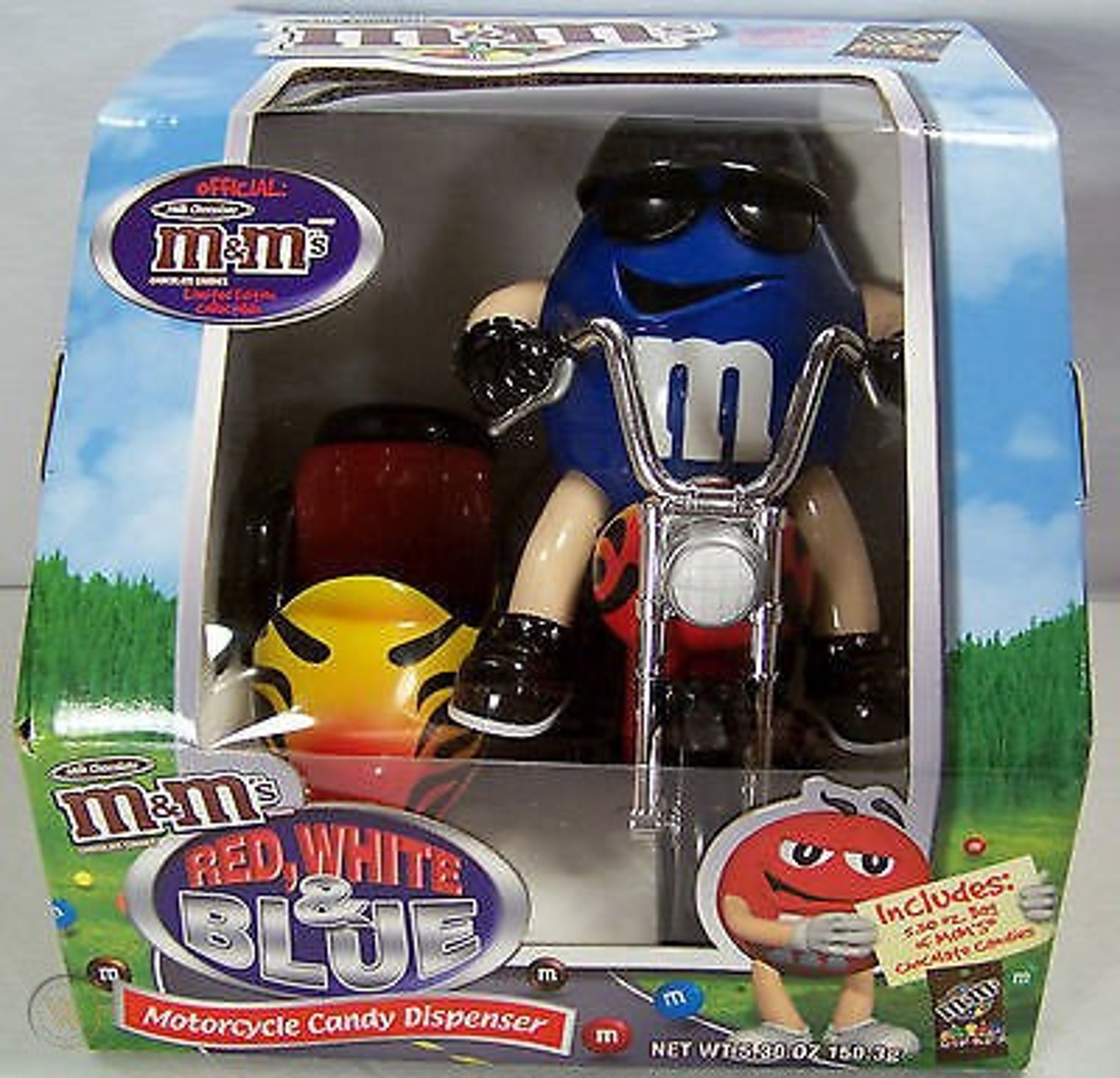 M&M Red White Blue Motorcycle Candy Dispenser NEW IN BOX Etsy