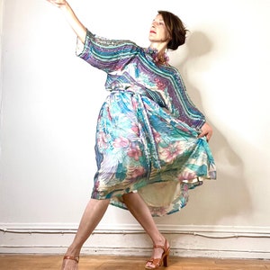 knee length dresses for ladies Vintage silk dress /Designer Judith Ann Silk Dress / Neiman Marcus / B –  Glitterngoldvintage main image 0