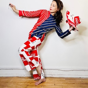 vintage Vera, op art print, graphic print, 60s top, 60s shirt, red white blue, tunic top, mod top, Vera shirt, mini dress, striped top shirt