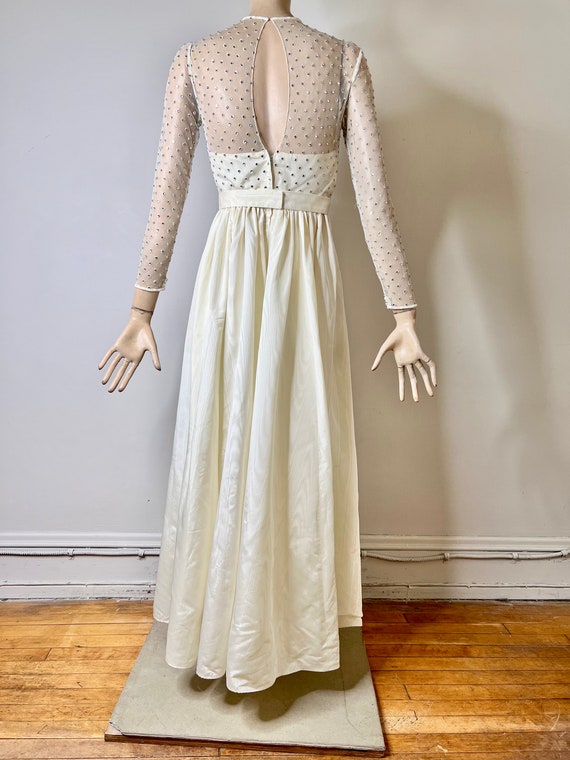 vintage 80s gown, 80s dress, rhinestone dress, mo… - image 10