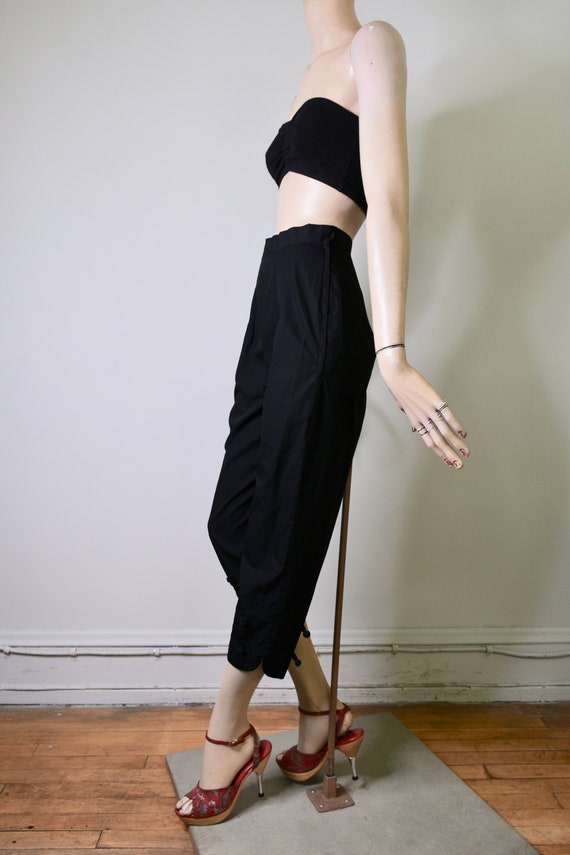 vintage 50s pants, sanforized, cotton pants, capr… - image 3