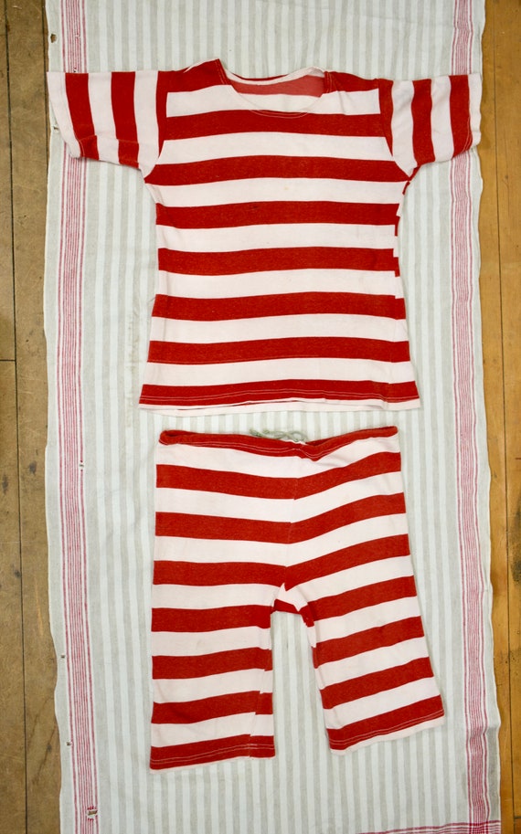 vintage 20s 30s 40s athletic striped bathing suit