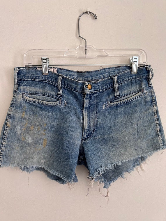 vintage landlubber jeans, vintage denim cut offs, 