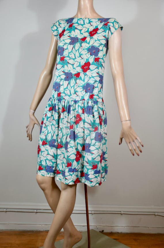 vintage Laura Ashley dress, vintage floral dress,