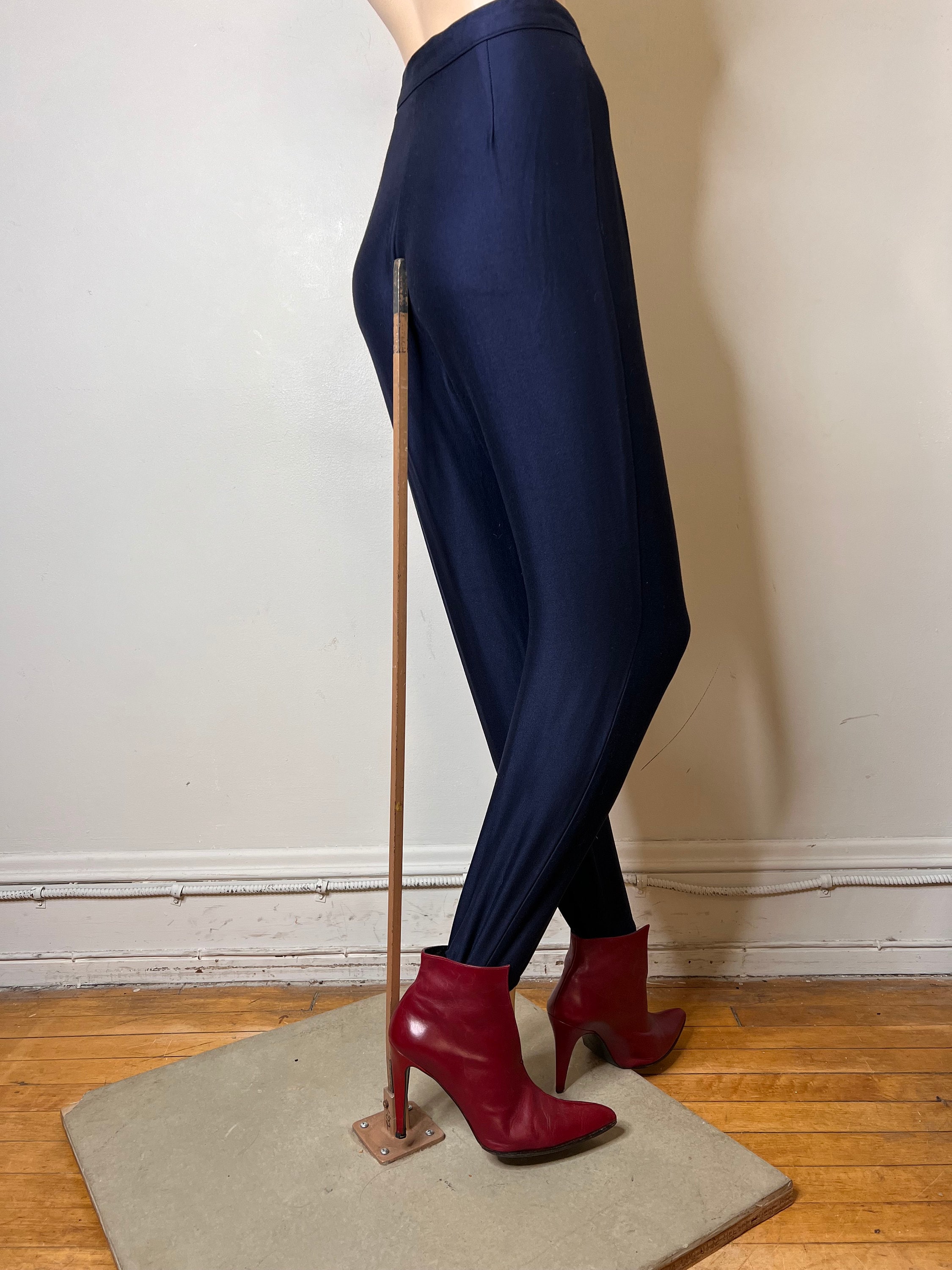 80s Leggings, 80s Pants, 80s Stirrup Pants, Navy Pants 80s Leggings, 80s Pants, 80s Stirrup Pants, Navy Pants