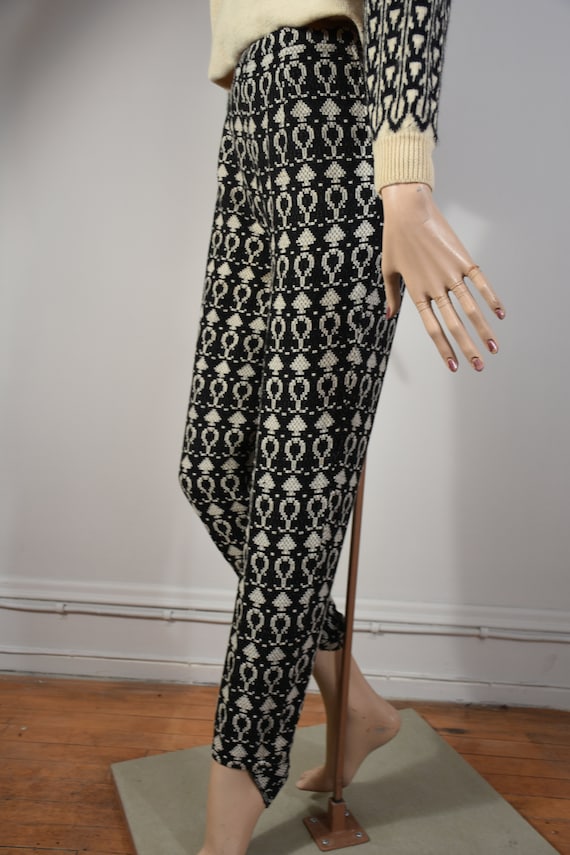 50s pants, 60s pants, cigarette pants, stirrup pa… - image 4