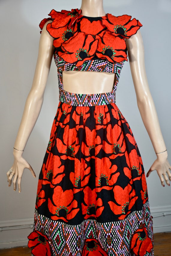DONALD BROOKS dress, 60s dress, 60s maxi dress, 70