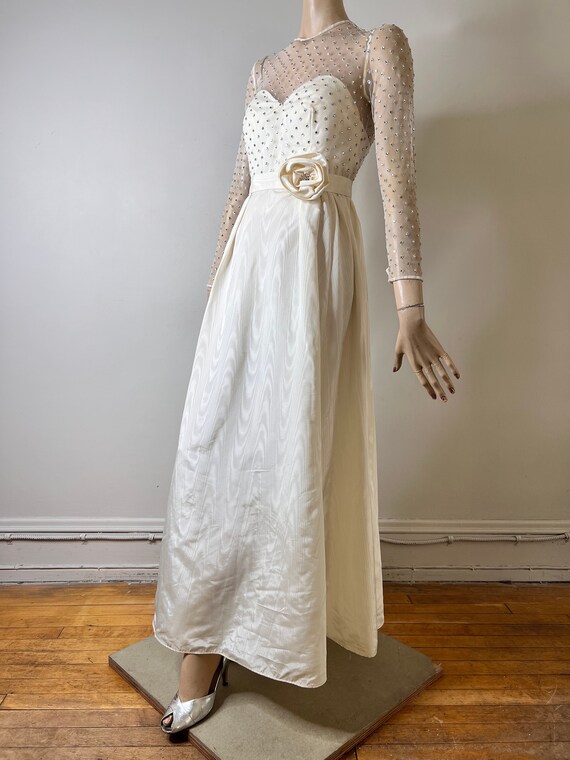 vintage 80s gown, 80s dress, rhinestone dress, mo… - image 9
