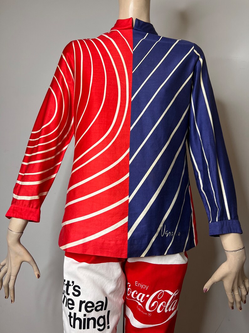 1960s Collectible Vera Cotton Print Tunic Top