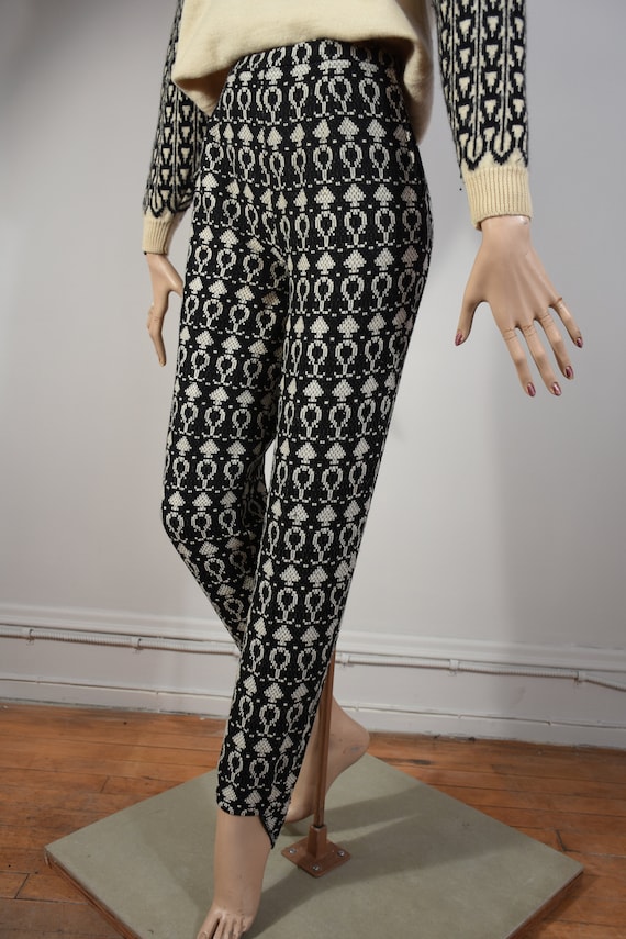 50s pants, 60s pants, cigarette pants, stirrup pa… - image 3