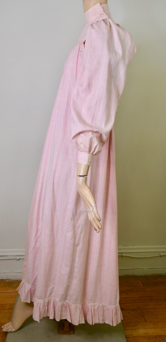 antique wrapper dress, victorian pink dress, home… - image 4