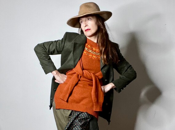Patricia Underwood Hat, Wide Brim Hat, Tan Hat, Beaver Felt  display picture 2