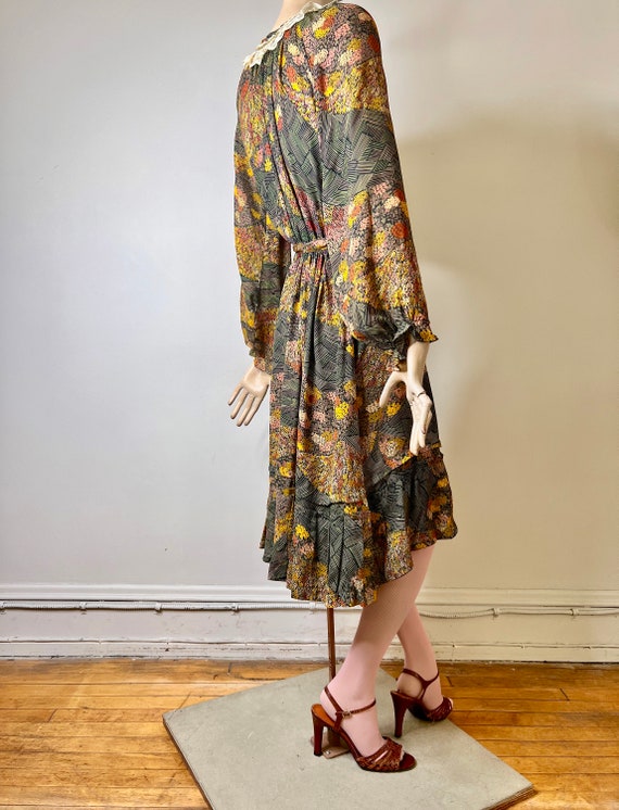 70s dress, floral dress, boho dress, printed dres… - image 8