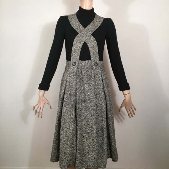 vintage DONALD BROOKS, 60s dress, knit dress, twe… - image 1