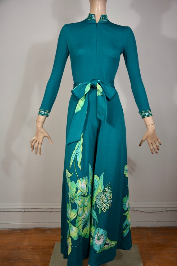 vintage 60s 70s MAURICE jersey jumpsuit, 70s jumps