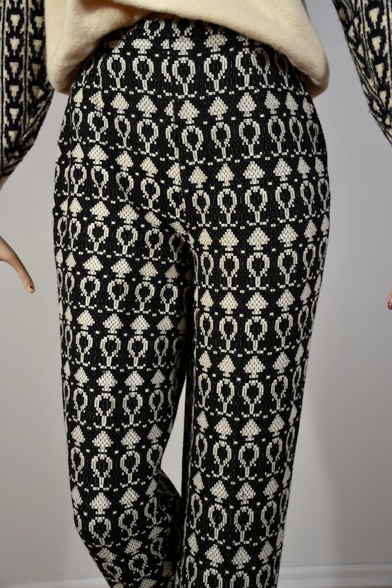 50s Pants, 60s Pants, Cigarette Pants, Stirrup Pants, Black White, Pattern Pants, Woven Pants, Stretch Pants, Fitted Pants, High Waisted - Etsy 50s Pants, 60s Pants, Cigarette Pants, Stirrup Pants, Black White, Pattern Pants, Woven Pants, Stretch Pants, Fitted Pants, High Waisted - Etsy