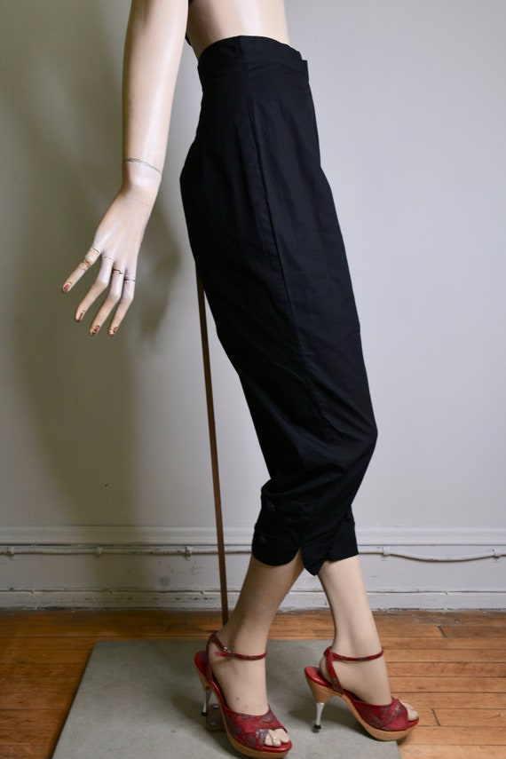 vintage 50s pants, sanforized, cotton pants, capr… - image 7