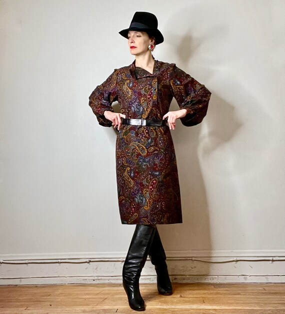 vintage Lanvin dress, 70s dress, shift dress, sac… - image 2