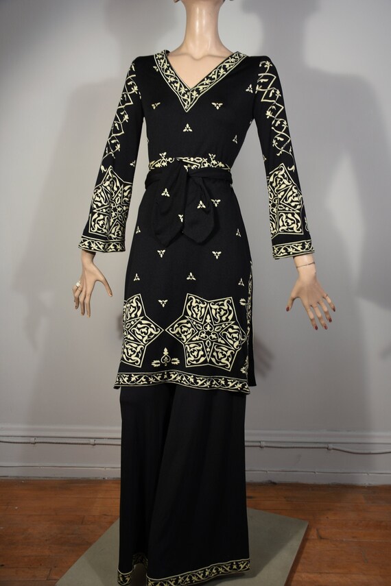 vintage 60s 70s MAURICE pants suit, 60s dress, 60s