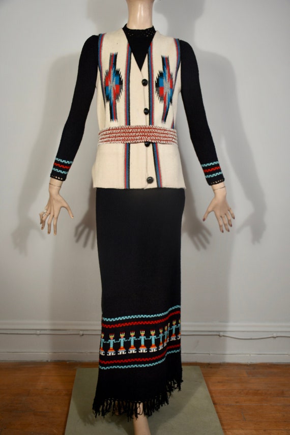 vintage Chimayo, Chimayo vest, ortegas chimayo, wo