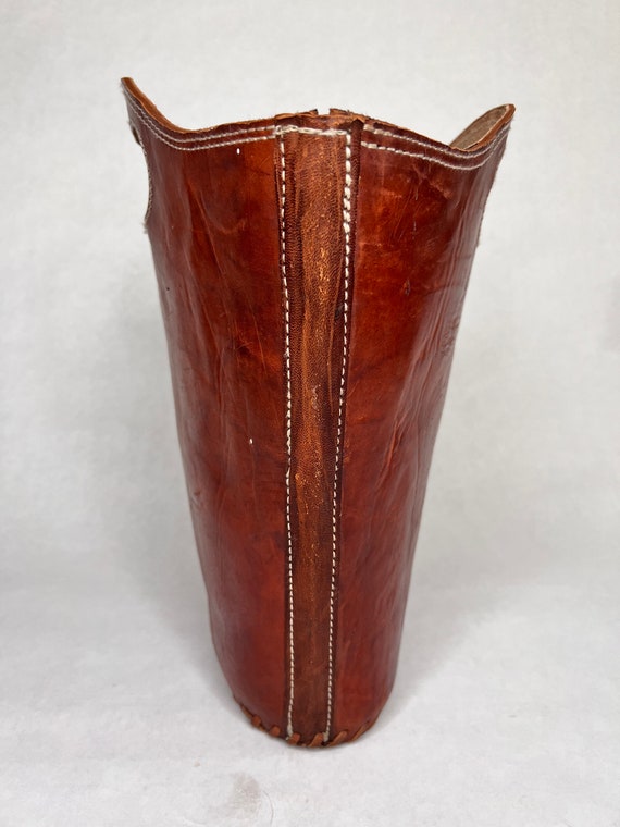 vintage bag, leather bag, bucket bag, hand bag, s… - image 6
